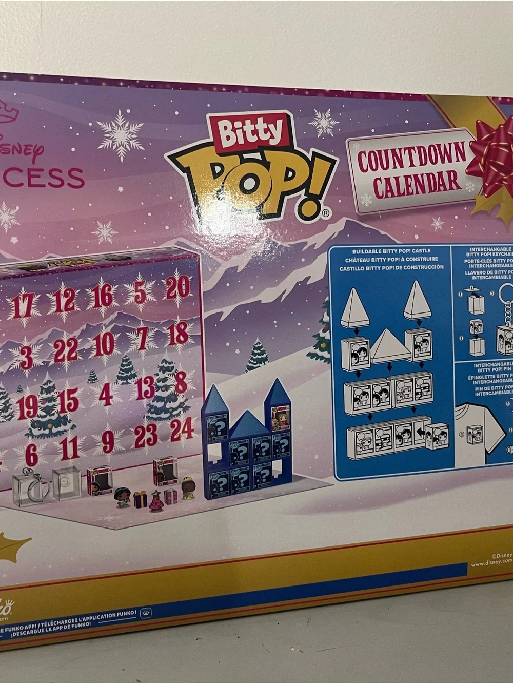Disney Bitty Pop Princess Count down advent calendar BRAND NEW SEaled